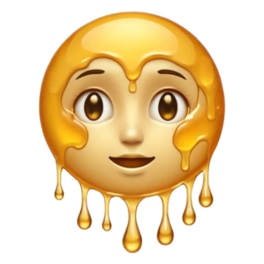 moon covered in honey sticker