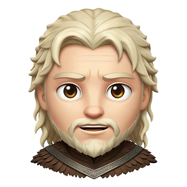Cinematic Realistic Game of Thrones Pop Culture Emoji, featuring a dramatic, epic portrayal inspired by the fantasy series rendered with rich textures and cinematic lighting. sticker