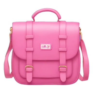 Pink bag additional long side straps sticker
