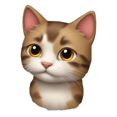 kitty in a plaid sticker