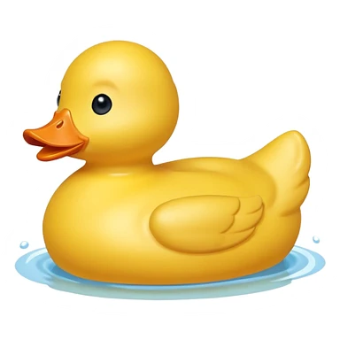 blue sky rubber duck sticker