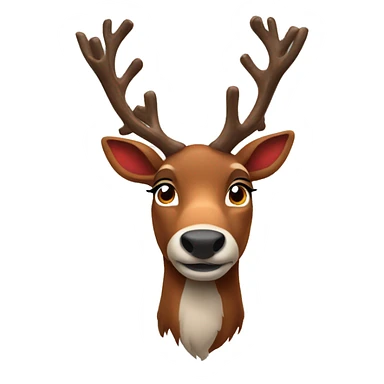 Rudolf the red nose reindeer sticker