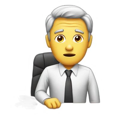 businessman is worried sticker