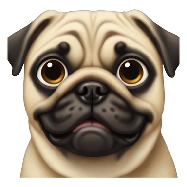 Perro pug sticker