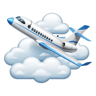 An icon featuring a remote-controlled model airplane soaring through the sky and clouds, with a detailed transmitter in the foreground. The sky is clear with motion lines showing flight. Transparent background emphasizes the precision, creativity, and joy of aeromodelling as a sport. sticker