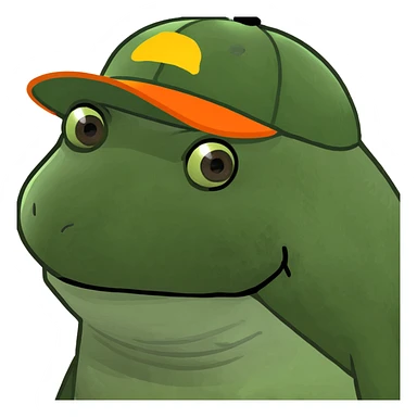 bufo with orange cap sticker