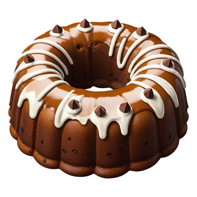 Chocolate chip Bundt cake sticker