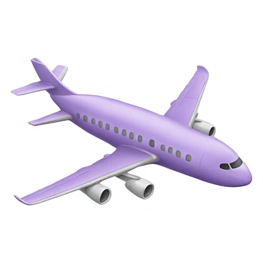 Light purple Airplane sticker