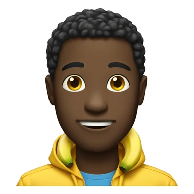 Black dude with banana sticker