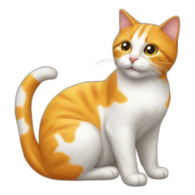 citrouille que mange un chat sticker