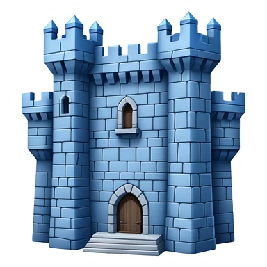 blue fortress sticker