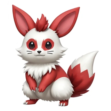 Shiny Furret-Flareon-Minccino-Zangoose-Hybrid (Full body) sticker