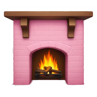 Winter Pink FirePlace sticker