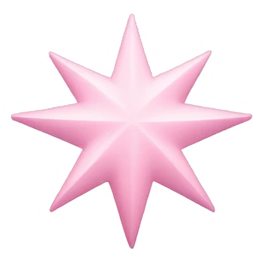 Light pink star sticker