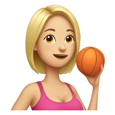 pregnant doing fitness sticker