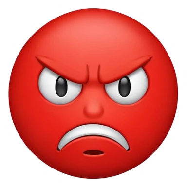 red emoji as a goon sticker