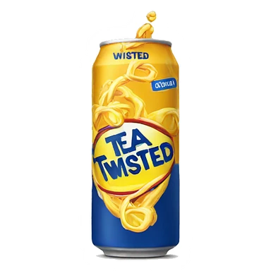 A twisted tea can  sticker