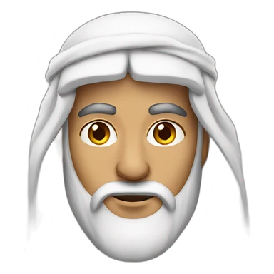 Arab man with pointy beard sticker