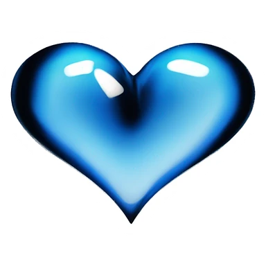 Cœur brillant bleu sticker