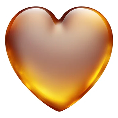 Amber heart sticker