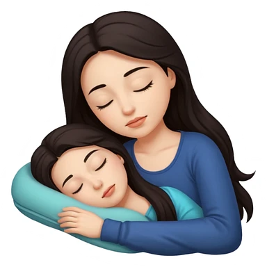 Woman slepping sticker