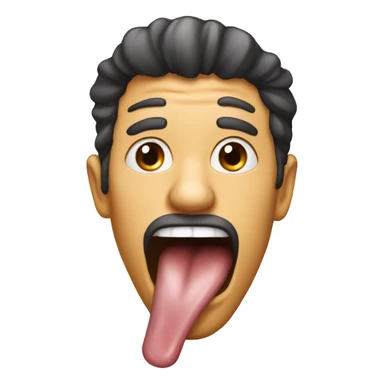 Tongue in cheek sticker