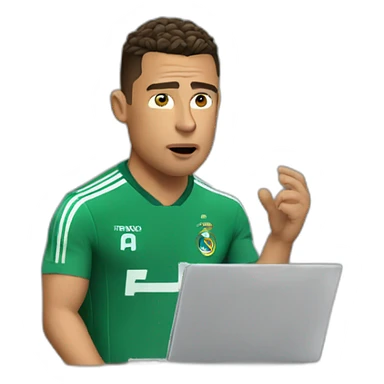 Ronaldo interrogated sticker