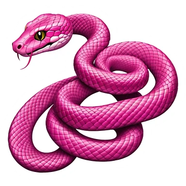 pink snake sticker