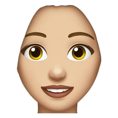 Somewhat detailed Brunette miley cyrus sticker