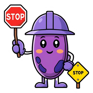 Safety grape sticker