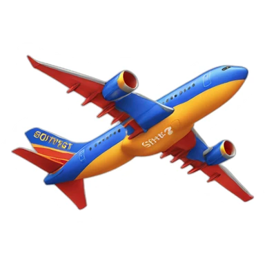 southwest airplane sticker