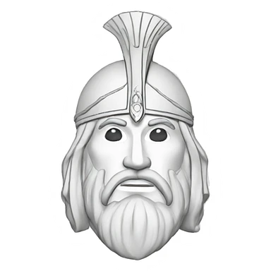Skanderbeg outline sticker