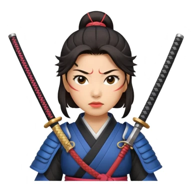 lady samurai sticker