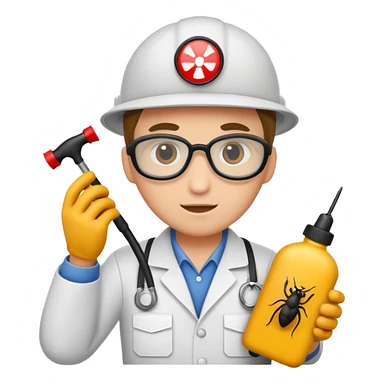 Pest control technician
 sticker