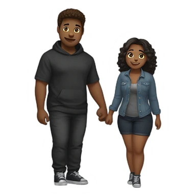 thicc boy with thicc girl sticker