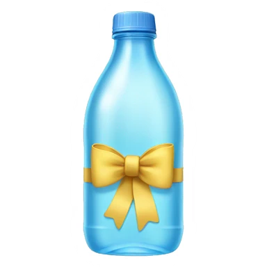 Bottle of Water with a bow sticker