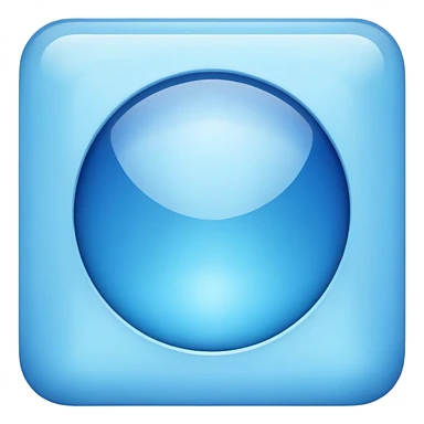 Light blue color square sticker