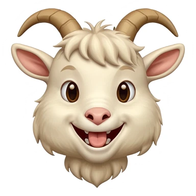 Goat laugh sticker
