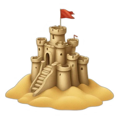 sand castle sticker
