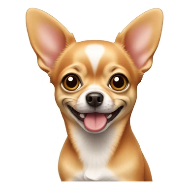 red chihuahua, small and cheerful sticker