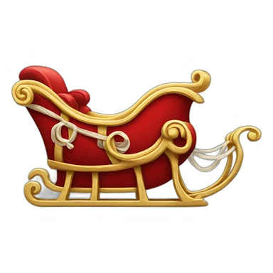 Santa's-sleigh sticker
