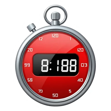 red  Stopwatche sticker