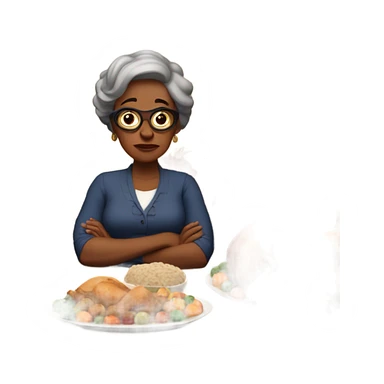 My aunt George being mean at Thanksgiving sticker