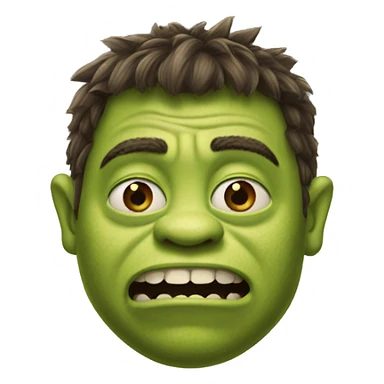 A green monster named Shrek sticker