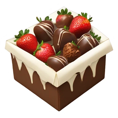 box of chocolate covered strawberries sticker