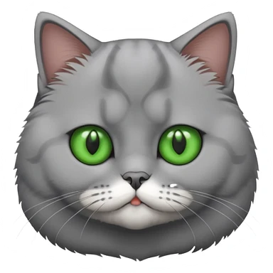 Make a brittisk shorthair cat, cute sticker