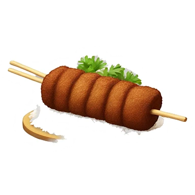 Rice and Adana kebab  sticker