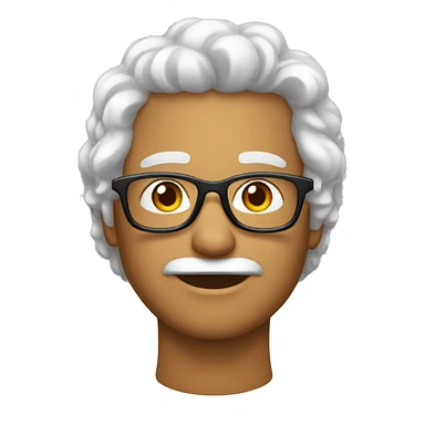 Homem branco, cabelos pretos, olhos escuros, usando óculos de sol sticker