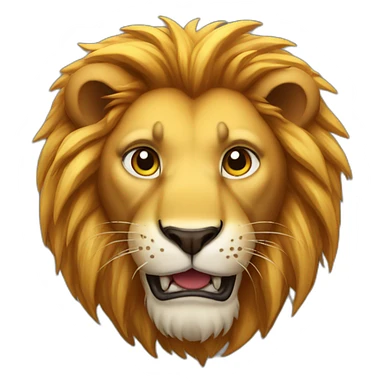 Hungry lion sticker