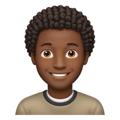 a black guy with shortscurls sticker